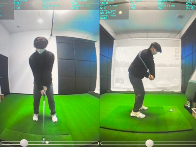 店内設備 高性能ゴルフスイング撮影機（オルタイムゴルフ 名古屋市港区 インドアゴルフスクール）